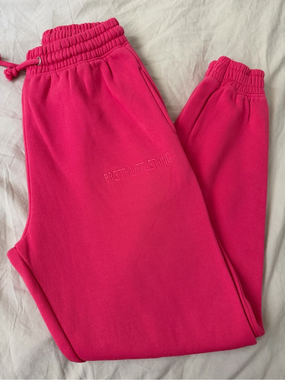 PrettyLittleThing Women’s Bright Hot Pink Joggers